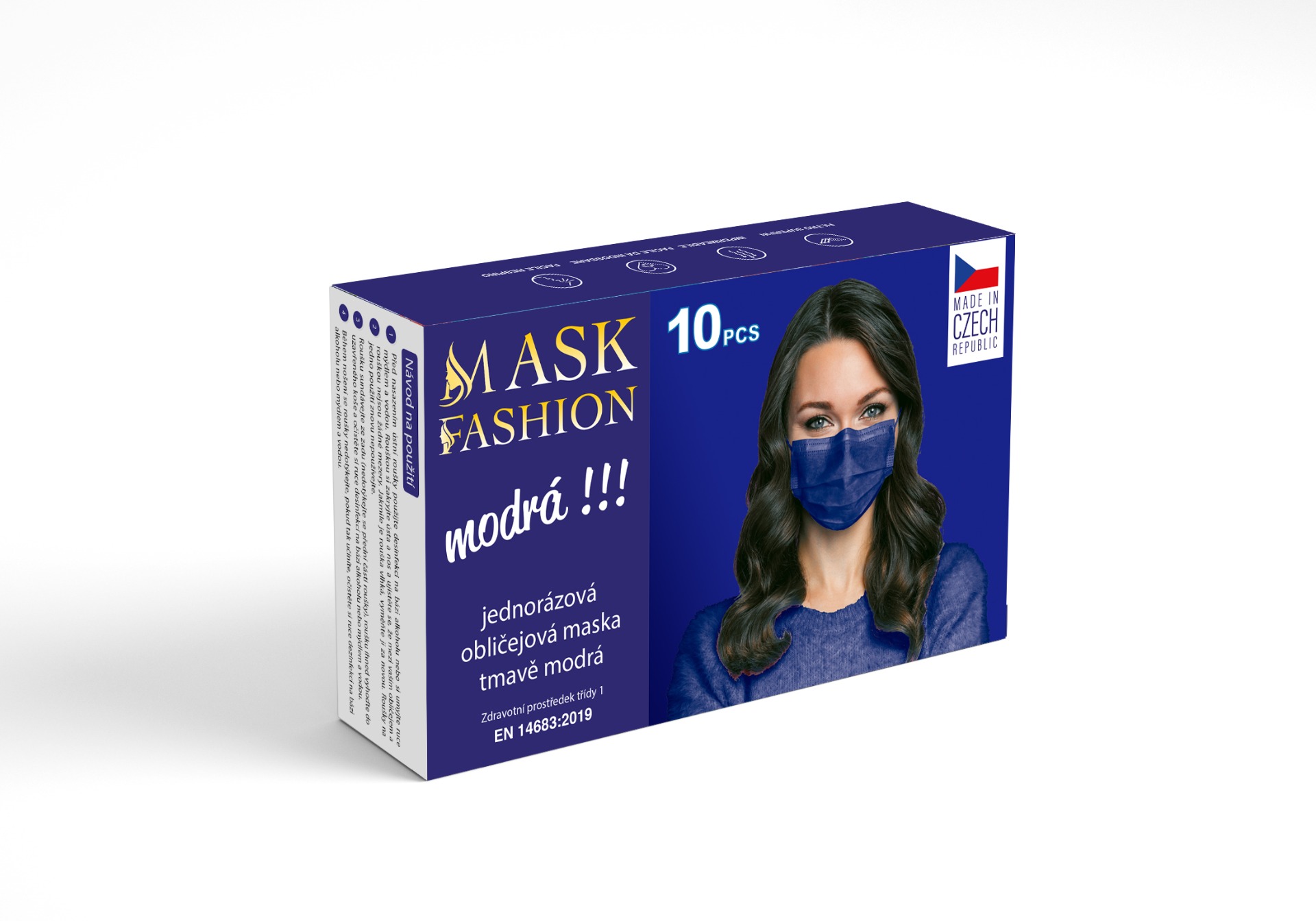 FASHION MASK - (tmavě modrá)